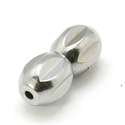 Brass Screw Clasps KK-E365-P-1