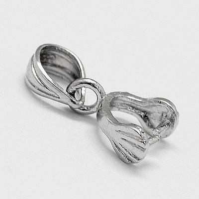 Anti-Tarnish Rhodium Plated 925 Sterling Silver Pendant Bails STER-A102-001P-1