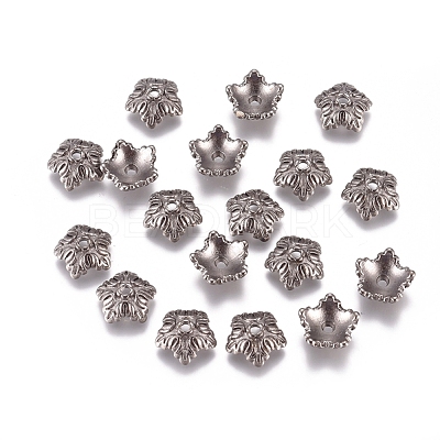 Tibetan Style Bead Caps X-TIBEB-A24621-B-LF-1