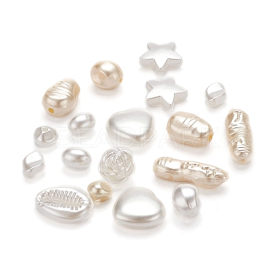 10 Style Imitation Pearl Acrylic Beads Set OACR-YW0001-14-1