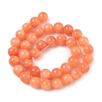 Natural Mashan Jade Round Beads Strands G-D263-10mm-XS21-01-1