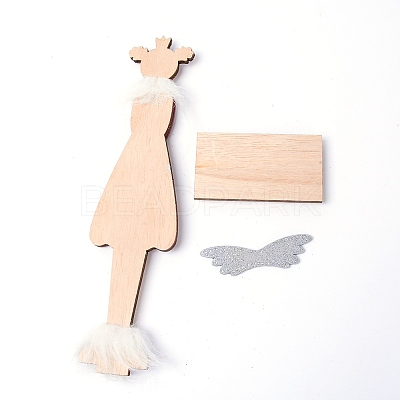 Natural Basswood Display Decorations WOOD-WH0115-40-1