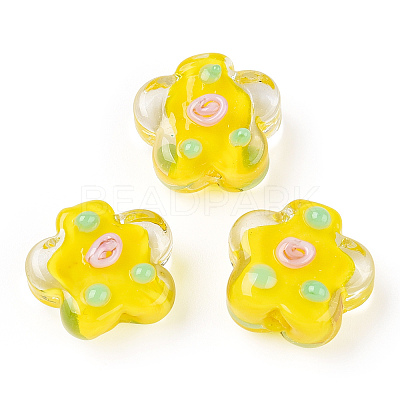 Handmade Bumpy Lampwork Beads LAMP-N024-04I-1