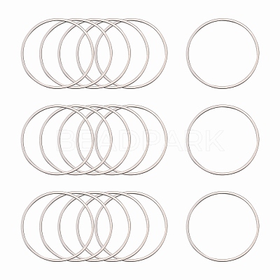 Tarnish Resistant 304 Stainless Steel Linking Ring X-STAS-T047-15B-1