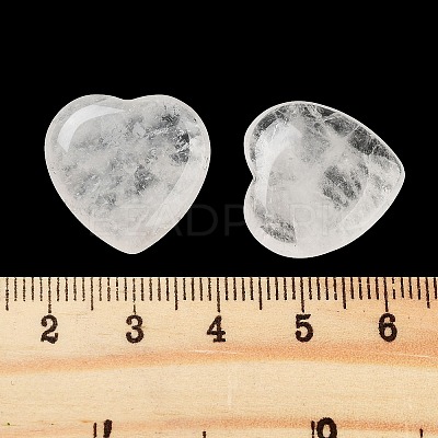 Heart Natural Quartz Crystal Palm Stones G-C134-06A-16-1