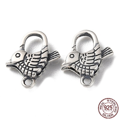 925 Thailand Sterling Silver Lobster Claw Clasps STER-D003-29AS-1