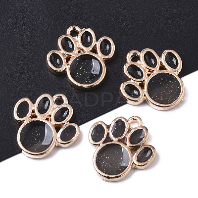 Alloy Resin Pendants RESI-R430-02A-LF-1