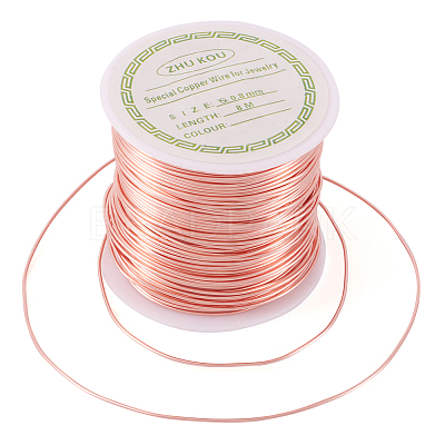 Round Copper Beading Wire for Jewelry Making YS-TAC0004-0.8mm-04-1