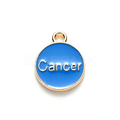 Alloy Enamel Pendants X-ENAM-S124-01B-02D-1