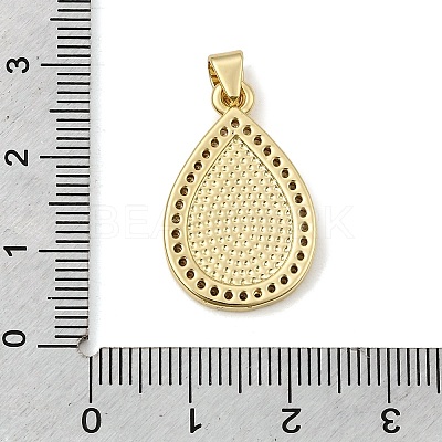 Religion Brass Micro Pave Cubic Zirconia Pendants KK-H267-099G-02-1