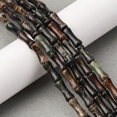 Natural Biotite Beads Strands G-L624-G09-12x5mm-1
