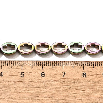 Electroplated Synthetic Non-magnetic Hematite Beads Strands G-L613-Z01-01J-1
