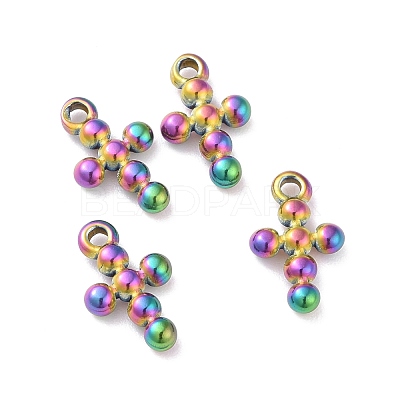 Ion Plating(IP) 304 Stainless Steel Charms STAS-D185-01M-1