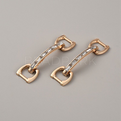 Zinc Alloy Rhinestone Shoe Buckle Clips FIND-WH0128-70KCG-1