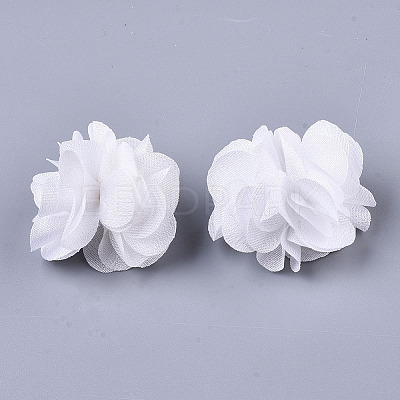 Polyester Fabric Flowers FIND-R076-02R-1-1
