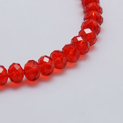 Transparent Glass Bead Strands EGLA-J047-4x3mm-16-1