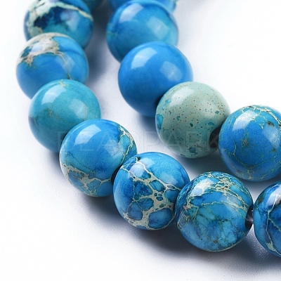 Natural Imperial Jasper Beads Strands G-G814-07-8mm-01-1