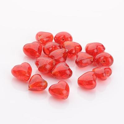 Handmade Silver Foil Glass Beads X-FOIL-R050-15x10mm-1-1