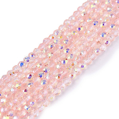 Transparent Glass Beads Strands LS-EGLA-N028-01A-A10-1