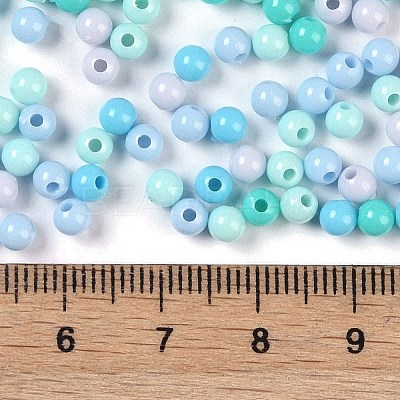 Opaque Acrylic Beads OACR-H118-07B-04-1