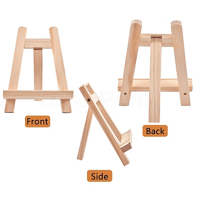 Folding Pine Wood Tabletop Easel AJEW-NB0001-62-1