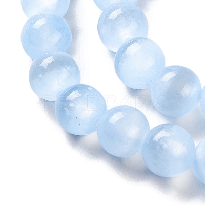 Natural Selenite Beads Strands G-C142-01A-03-1