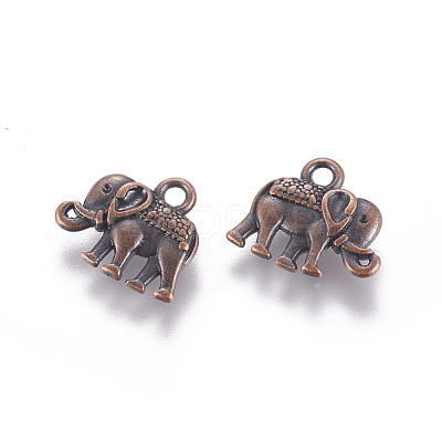 Vintage Elephant Charms X-PALLOY-ZN-47017-R-FF-1