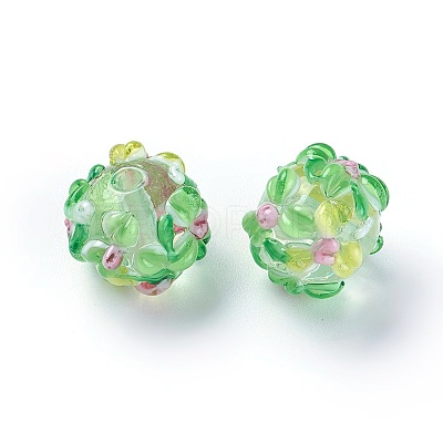 Handmade Bumpy Lampwork Beads LAMP-E021-07M-1