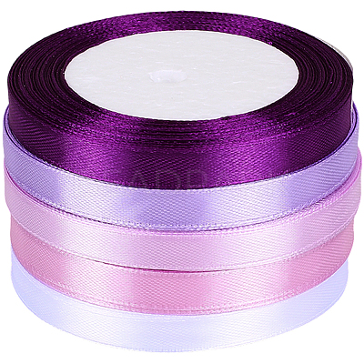 5 Rolls 5 Colors Polyester Ribbon OCOR-CP0001-26C-1