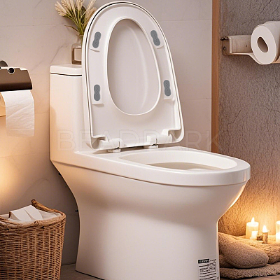 ABS Plastic Bidet Toilet Seat Bumpers with Strong Adhesive for Toilet Cover Adhesive AJEW-WH20060-61B-1