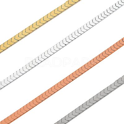4 Strands 4 Colors Electroplated Arrows Non-magnetic Synthetic Hematite Bead Strands G-CA0001-31-1