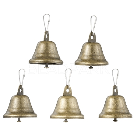 Iron Bell Pendants HJEW-JM01987-1