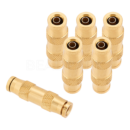 BENECREAT DOT Brass Push in Fitting AJEW-BC0006-39-1