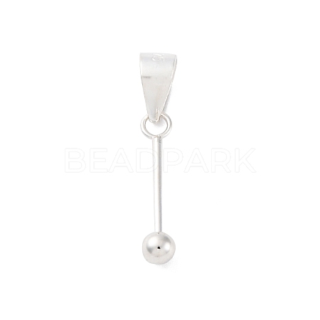 925 Sterling Silver Pendant Bails STER-D301-03S-1