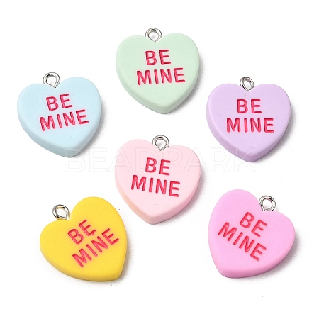Opaque Resin Pendants RESI-C079-04D-1