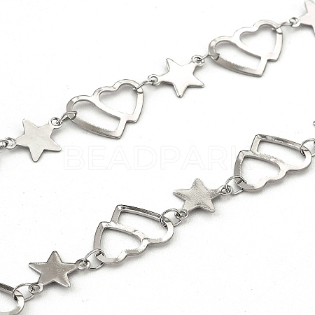 201 Stainless Steel Link Chains CHS-F015-08P-01-1