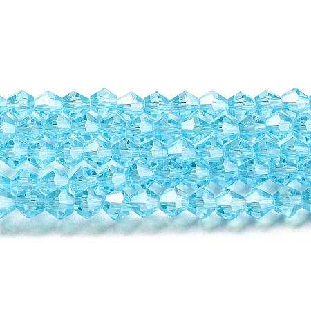 Transparent Electroplate Glass Beads Strands LS-GLAA-F029-2mm-C20-1