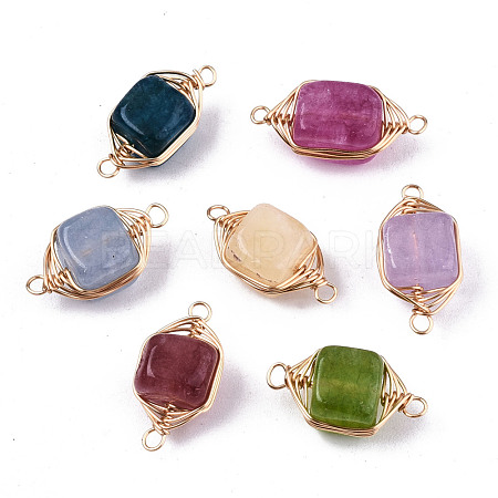 Natural Agate Links Connectors G-T131-99-1