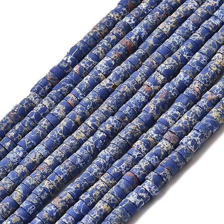 Dyed Synthetic Imperial Jasper Beads Strands G-Z089-A03-N-1