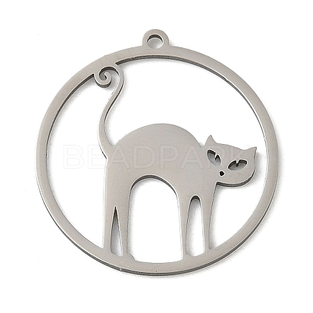 201 Stainless Steel Pendants STAS-G366-02P-08-1