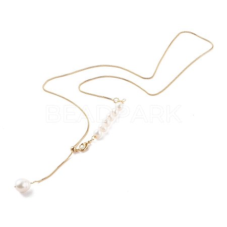 Adjustable Brass Lariat Necklaces NJEW-JN03446-02-1