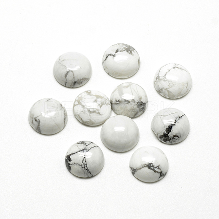Natural Howlite Cabochons G-R416-16mm-29-1