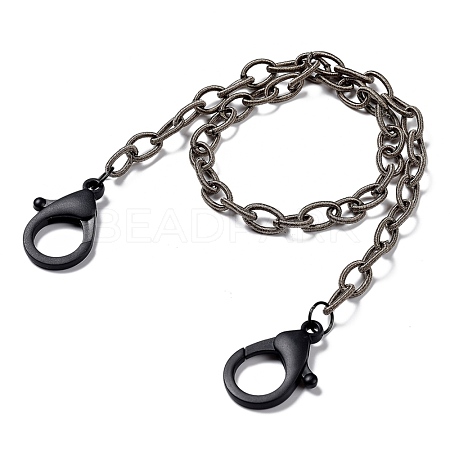 Personalized Nylon Cable Chain Necklaces NJEW-JN02940-03-1