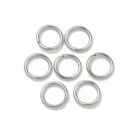Tarnish Resistant 304 Stainless Steel Open Jump Rings X-STAS-Q186-02-6x0.8mm-1