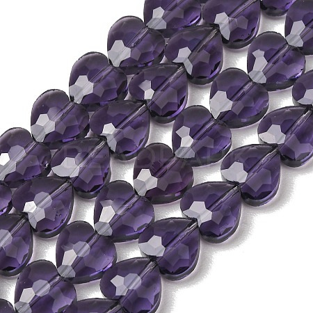 Transparent Glass Beads Strands GL-CBA7A17-03A-12-1