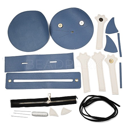 Shy Cat PU Leather Shoulder Bag Making Kits ANIM-PW0002-32C-1