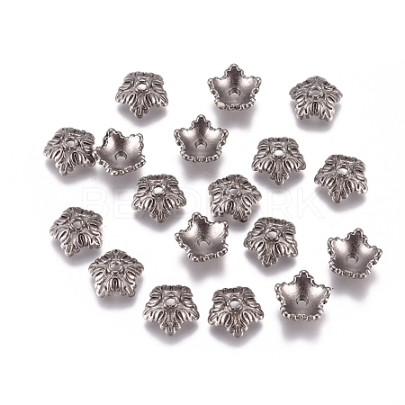 Tibetan Style Bead Caps X-TIBEB-A24621-B-LF-1