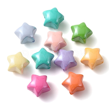 Opaque Acrylic Beads MACR-M025-09-1