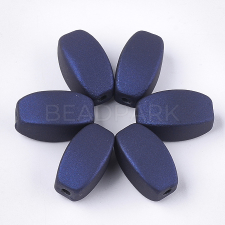 (Holiday Stock-Up Sale)Rubberized Style Acrylic Beads MACR-T026-09A-1