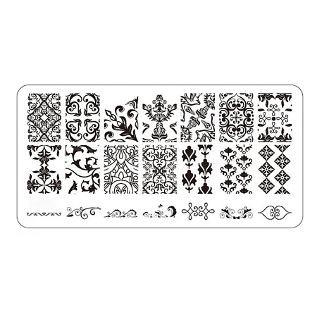 Metal Nail Art Stamping Plates MRMJ-L004-14B-1